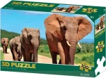 Puzzle 3D Sloni