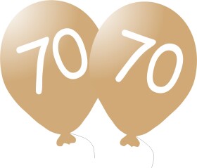 Balónek 70. narozeniny zlatý metalický Balonky.cz Balónek 70. narozeniny zlatý metalický Balonky.cz