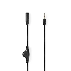 Nedis Stereo Audio kabel jack 3.5 mm (M) - jack 3.5 mm (F) 1.00 m černá (CAGB22090BK10)