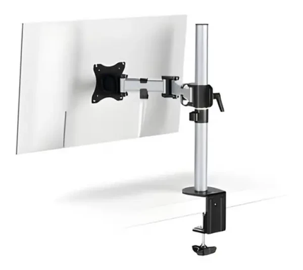 Durable SELECT stříbrná / Stolní držák monitoru / VESA 75-100 mm / nosnost 8 kg / 13-27" / naklápěcí, otočný (509423)