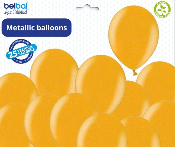 Balónek zlatý metalický 060 - 50 ks Belbal Balónek zlatý metalický 060 - 50 ks Belbal