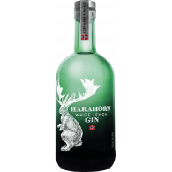 Harahorn „ White lemon ” Norwegian flavored gin 42% vol. 0.50 l