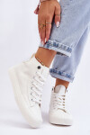 Dámské vysoké tenisky Big Star Fabric LL274445 Bílé 38