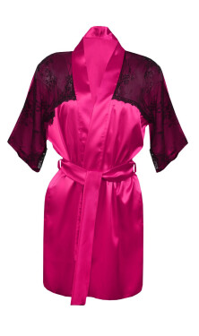 DKaren Housecoat Dark Pink