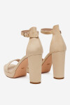 Sandály DeeZee SE008-BEIGE Látkový materiál