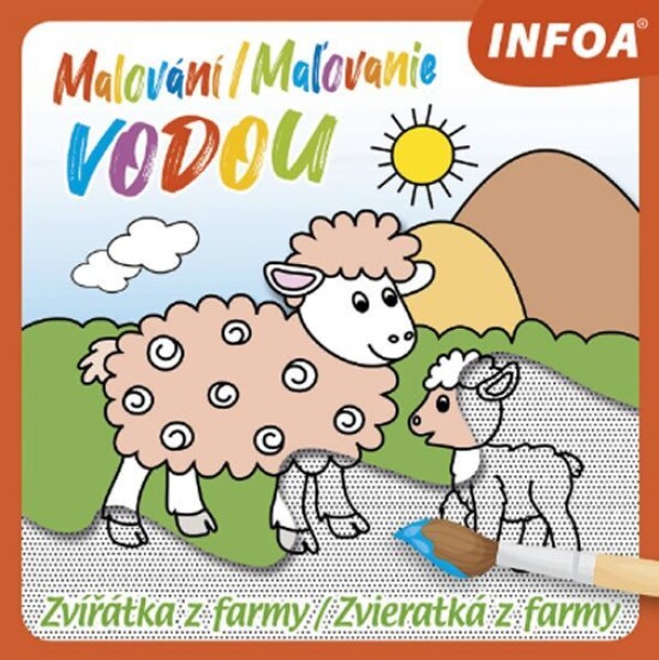 Malování / Maľovanie vodou - Zvířátka z farma / Zvieratká z farmy