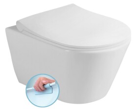 SAPHO - AVVA závěsná WC mísa, Rimless, 35,5x53cm, bílá 100314