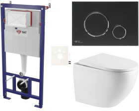 Závěsný WC set do lehkých stěn / předstěnová SAT SIKOSSTOR6778K SIKOSSTOR6778K