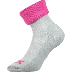 VOXX Ponožky zimní dámské QUANTA z merino vlny RŮŽOVÉ 35-38 104139