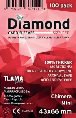 TLAMA games Obaly na karty Diamond Red: Chimera Mini (43x66 mm) (80 mikronů, 100 ks)