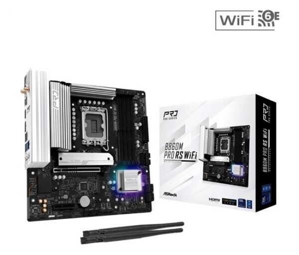 ASRock MB Sc LGA1851 B860M Pro RS WiFi, Intel B860, 4xDDR5, 1xDP, 1xHDMI, WiFi, mATX EDF_380999