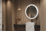 Zrcadlo se senzorem SAT Cool 80x80 cm bílá SATZCO80BI SATZCO80BI