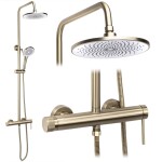 REA - Sprchový set Foss Clif Brush Gold REA-P3913