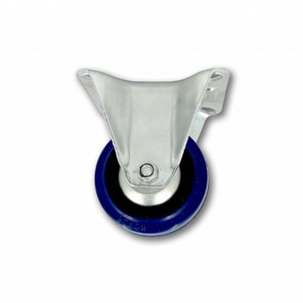 Kolečko pojezdové, 80mm, pevné, tvrdá pryž-modrá, 100kg