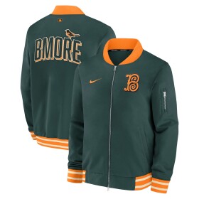 Nike Pánská bunda Baltimore Orioles MLB City Connect 2026 Authentic Dugout Bomber Rot Velikost: M