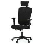Kancelářská židle, houpací mechanismus, černá látka, KA-W3137 BK
