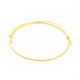 Šňůrkové náramky - různá provedení - ∅ 5 ~ 8 cm - 1 ks Barva: Žlutá
