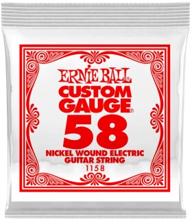 Ernie Ball 1158 Nickel Wound Single .058
