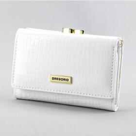 Luxusní dámská kožená peněženka Gregorio Aisha, bílá