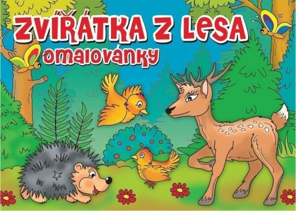 Omalovánky - Zvířátka v lese