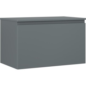 MEXEN/S - Orio koupelnová skříňka pod umyvadlo 80 cm s deskou, 1 šuplík, grafit mat 91A10-08047-1-BFC66