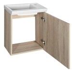 AQUALINE - ZOJA/KERAMIA FRESH umyvadlová skříňka 44x50x25,3cm, dub platin 51046DP