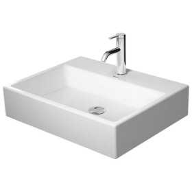 DURAVIT - Vero Air Umyvadlová mísa 60x47 cm, bez přepadu, otvor pro baterii, WonderGliss, bílá 23526000411