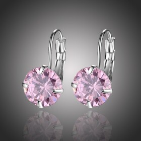 Náušnice Swarovski Elements Megan Rose, Růžová
