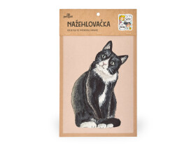 Nažehlovačka M 074 - Kočka černobílá