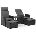 Zahradní set 1+2, polyratan, šedá, AZS-L2665 GREY