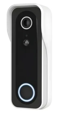 Trust Doorcam-3000 bílá / Chytrý zvonek s kamerou / Wi-Fi / baterie / IP65 / bezdrátový zvonek (71388)