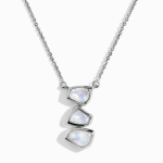 Royal Fashion stříbrný náhrdelník DR24901N-SILVER-MOONSTONE