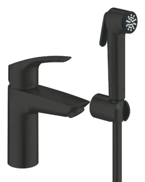 Grohe Eurosmart - Umyvadlová baterie s bidetovou sprškou matná černá (231242433)