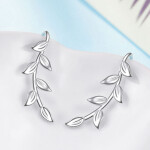 LUNICA Stříbrné náušnice VĚTVIČKA 0660