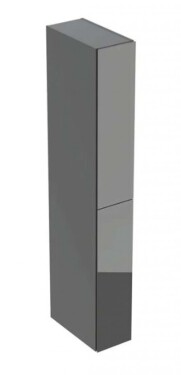 GEBERIT - Vysoká skříňka 180x24x48 cm, 2 zásuvky, sklo/lávová 503.011.JK.2