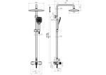 Rubineta - Sprchový set SET VENETO+EASY PUSH-15, chrom OLBA625141