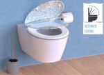 Schütte MOSAIK BLAU-ORANGE | Duroplast, Soft Close 9002560799265