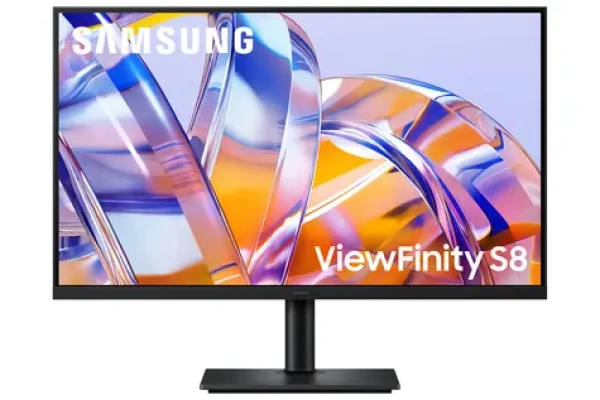 27" Samsung ViewFinity S27H804UAU černá / Monitor / IPS / 3840 x 2160 / 16:9 / 350cd-m2 / HDMI+DP / USB hub / LAN (LS27H804UAUXEN)