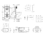 GROHE - Rapid SL Set předstěnové instalace, kompaktního klozetu Oudee Vortex a sedátka softclose, tlačítko Skate Cosmopolitan, chrom SANI11BA3105