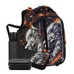 Bagmaster VEGA 26 A velký školní set pro prvňáčky – lev Oranžová 22 l 191845