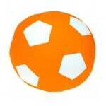 FRONTI Sedací vak - míč 100 cm - oranžová + bílá
