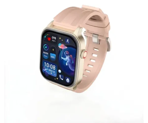 CARNEO Ventura HR+ Cellular 4G zlatá, růžový sportovní řemínek / Chytré hodinky / 1,95" AMOLED / IP67 / BT 5.2 (8588009299813)