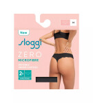 Dámské kalhotky ZERO Microfibre 2.0 Hipstring 2P - BLACK - černé 0004 - SLOGGI BLACK S