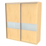 Nábytek Mikulík Skříň FLEXI 2 - 2x dveře dělené sklem MATELUX ROZMĚR: (š/v/h) 180 x 220 x 65 cm