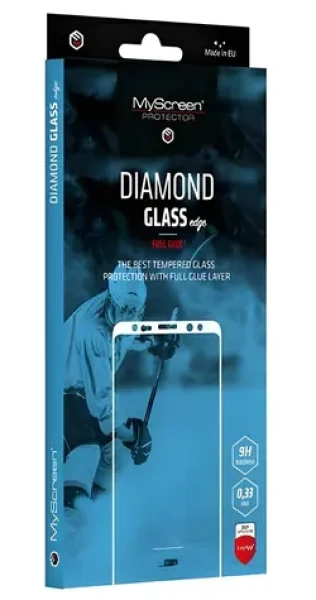 MyScreen Diamond Glass Edge Full Glue Oppo Reno12 F černá / Ochranné sklo / Lepení přes celý displej / 9H