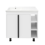 Koupelnová skříňka s umyvadlem Naturel Lucca 79x70x45 cm bílá lesk LUCCA80W LUCCA80W