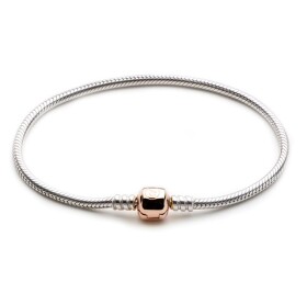 Emporial stříbrný náramek na přívěsky Rose gold 14k růžové zlato 4013 Velikost: 19 cm