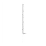 Plastový sloupek pro elektrický ohradník, délka 70 cm, 5 oček, bílá