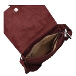 Dámská crossbody kabelka s hadím vzorem Geina, vínově červená