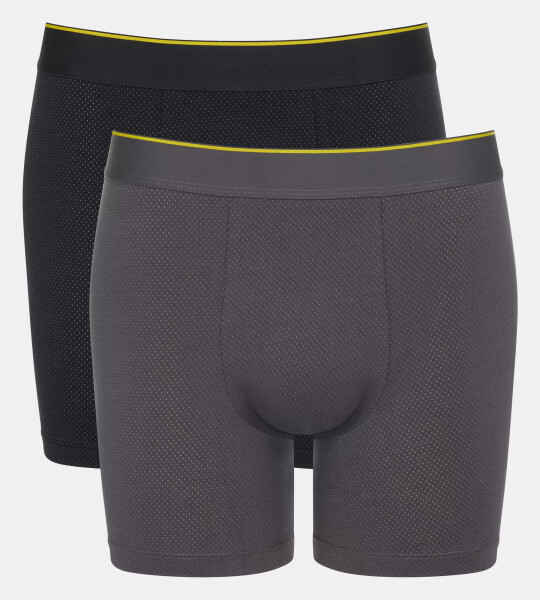 Pánské boxerky EVER Airy Short C2P - BLACK - černé M014 - SLOGGI BLACK M